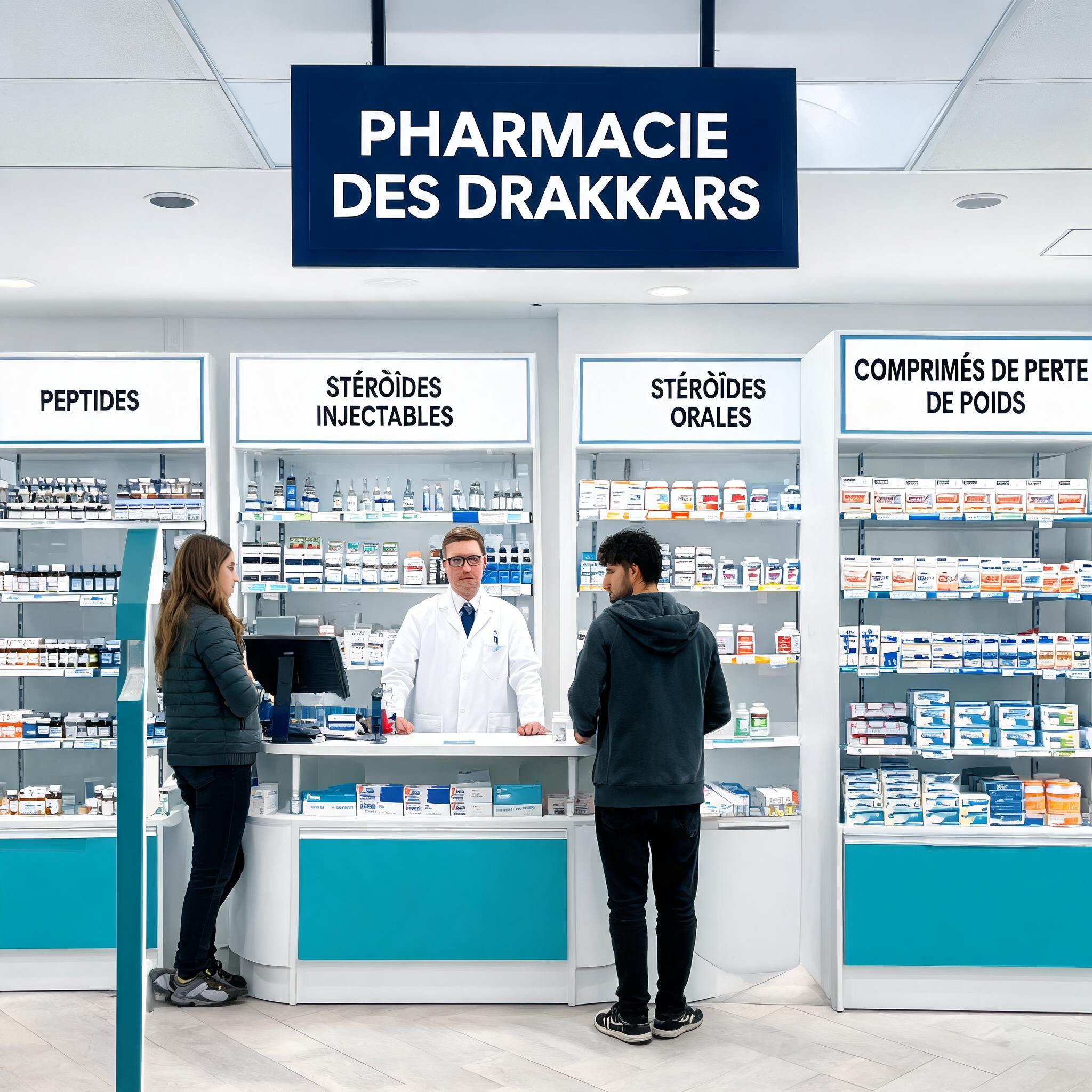 L'équipe et l'espace parapharmacie de la Pharmacie des Drakkars